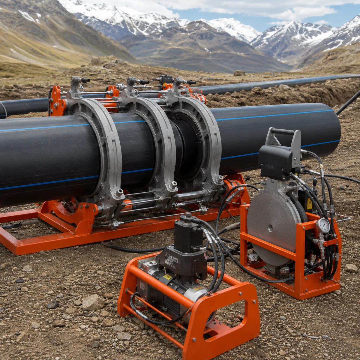 Máquina de termofusión disponible para alquiler