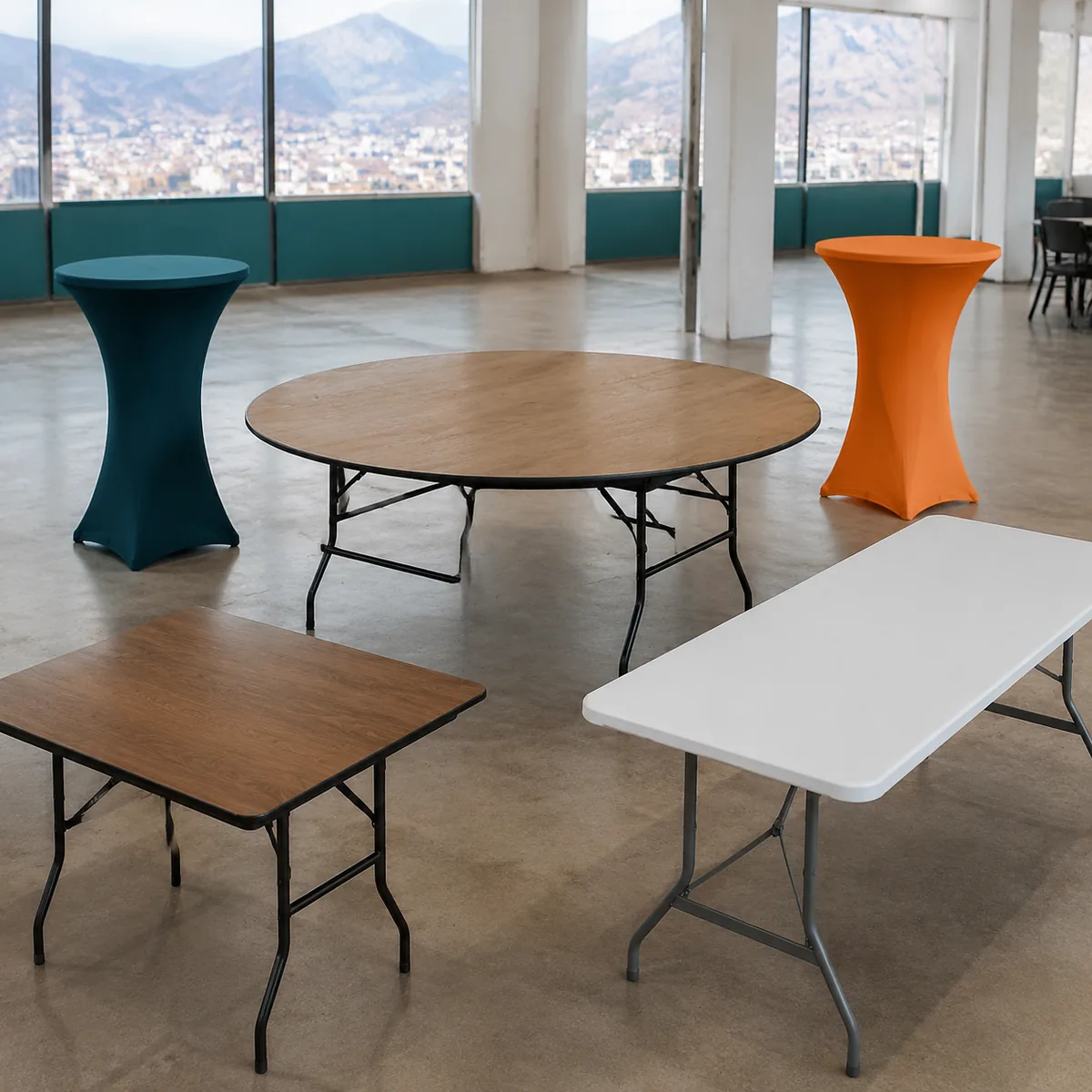 Mesas para eventos disponible para alquiler