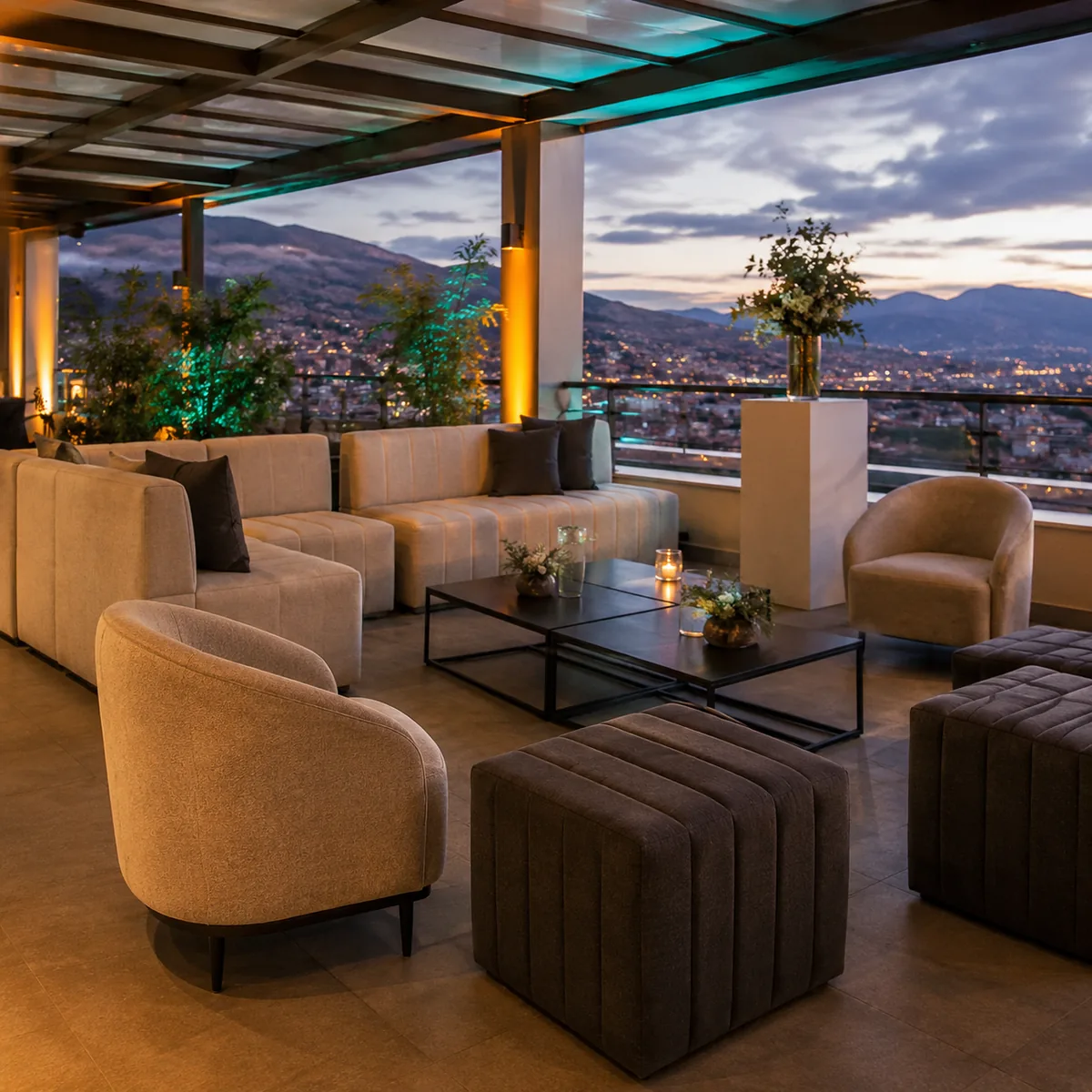 Mobiliario para eventos disponible para alquiler