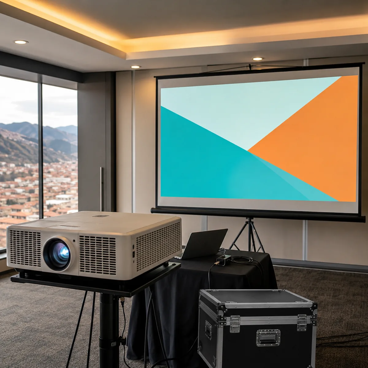 Proyección multimedia disponible para alquiler
